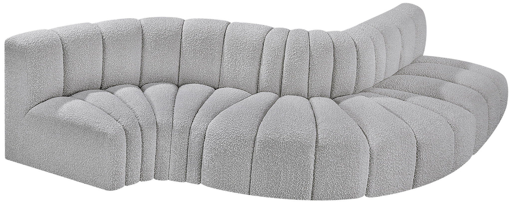 Arc - Boucle Fabric 5 Piece Modular Sofa