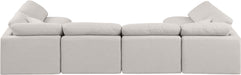 Indulge - Linen 6 Piece Modular U-Shaped Sectional - Stylish Home Furniture
