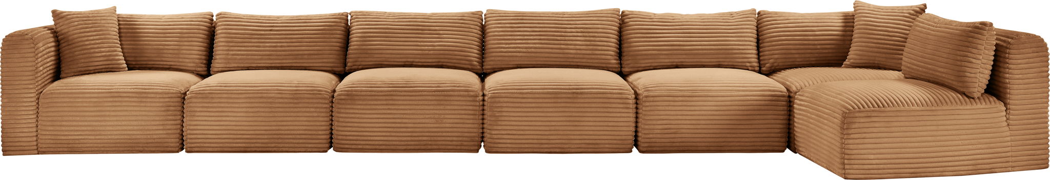 Shaggy - Fabric 7 Piece Modular Sectional