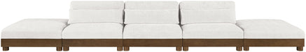 Turin - Chenille Fabric Upholstered Modular Sectional - Cream - Stylish Home Furniture