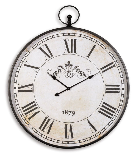 Augustina - Wall Clock - Antique Black - Stylish Home Furniture