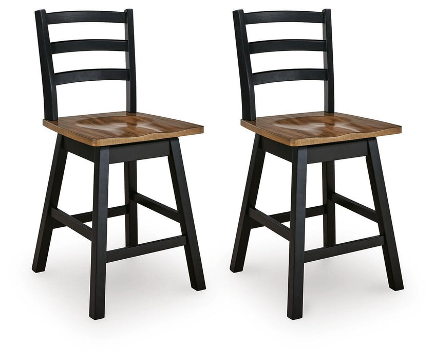 Wildenauer - Swivel Stool (Set of 2) - Stylish Home Furniture
