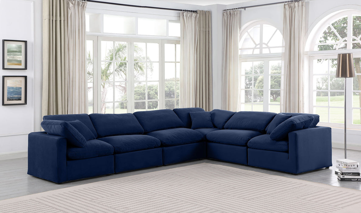 Indulge - Velvet 6 Piece Modular Corner Sectional
