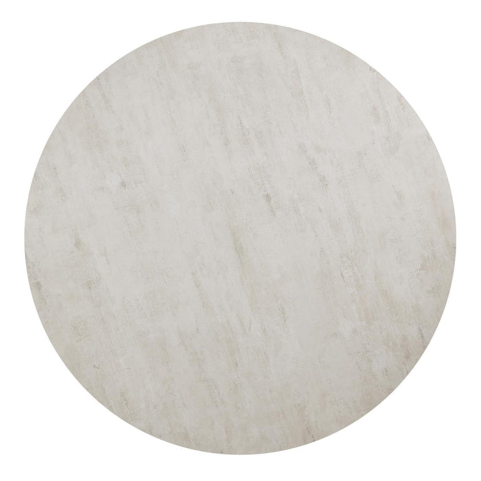 D178 - Melamin Round Dining Table - Black / Ivory