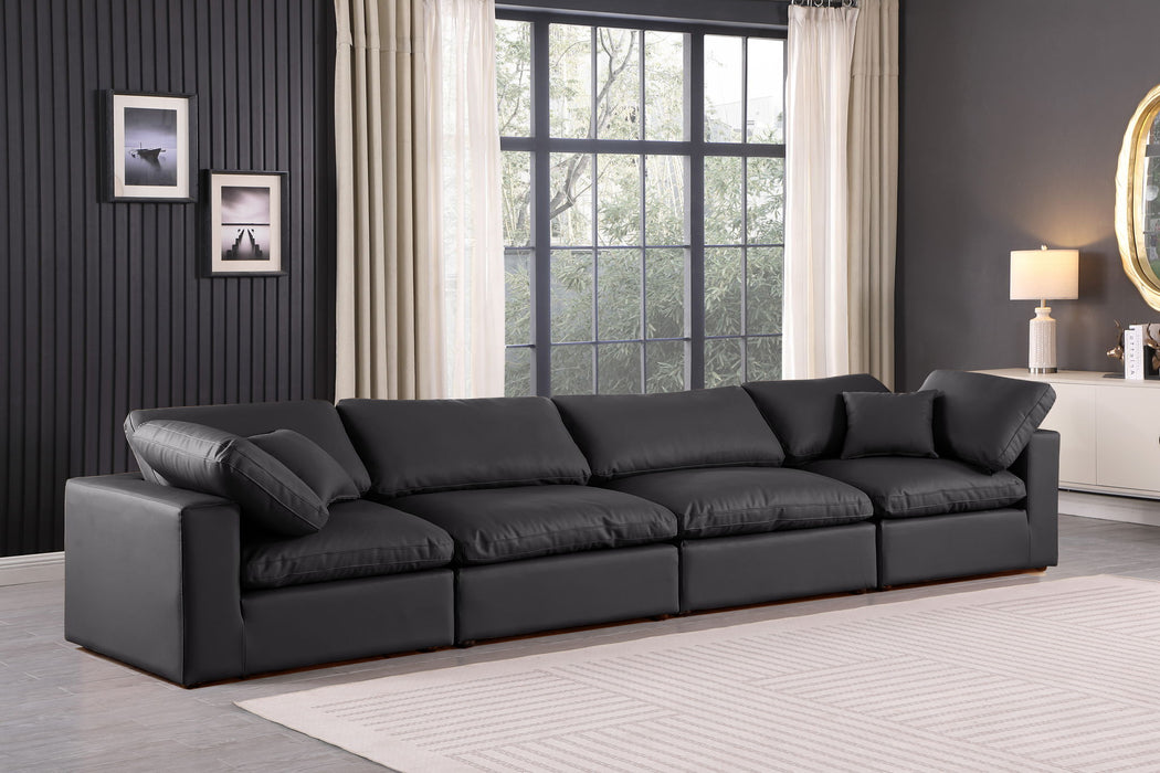 Comfy - Faux Leather Modular Sofa 4 Seats