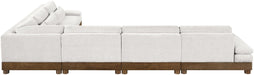 Turin - Chenille Fabric Upholstered Modular Sectional - Cream - Stylish Home Furniture