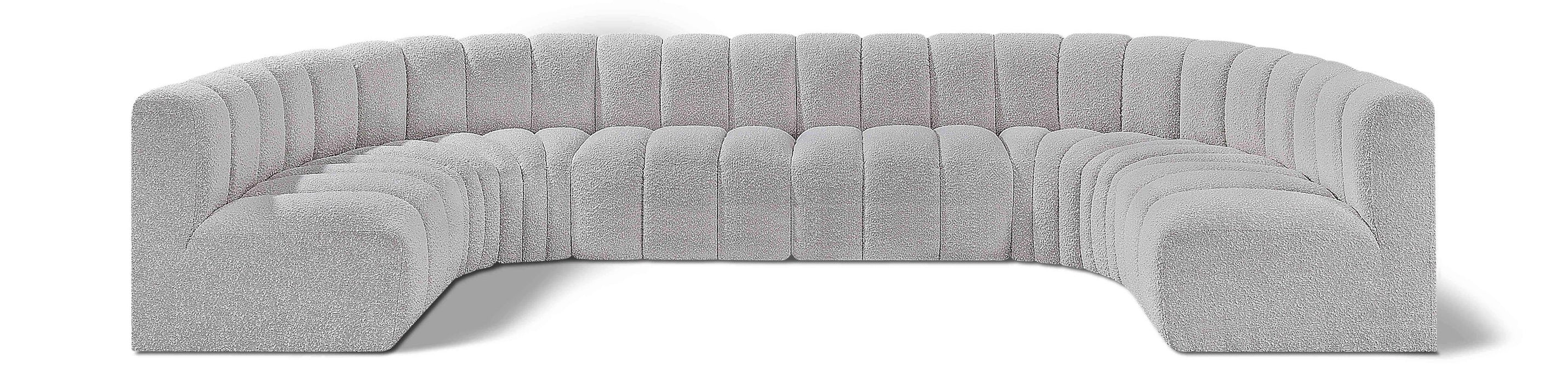 Arc - Boucle Fabric 8 Piece Modular Sofa