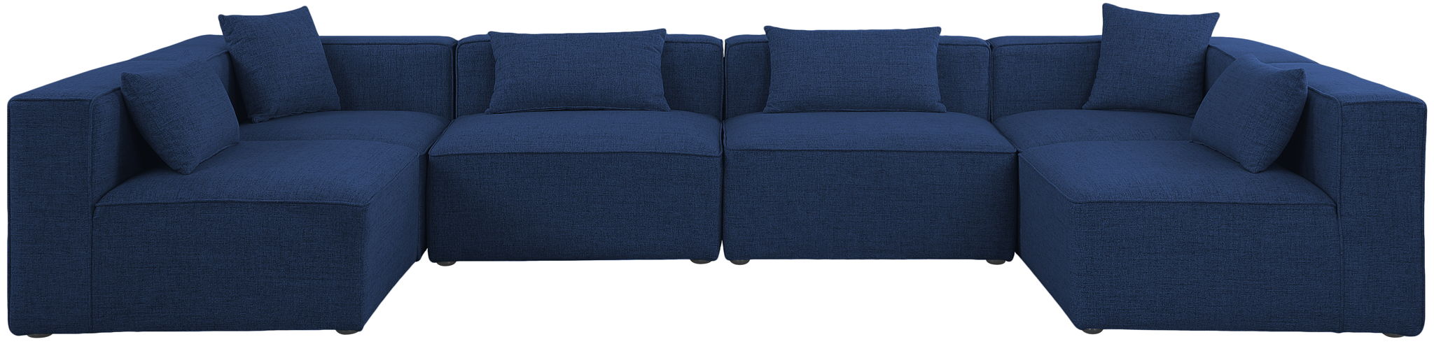 Cube - Linen 6 Piece Modular Armless Sectional