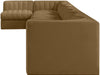 Rummi - Velvet Performance Fabric Upholstered 8 Piece Modular Sectional, L-Shaped (Right) - Stylish Home Furniture