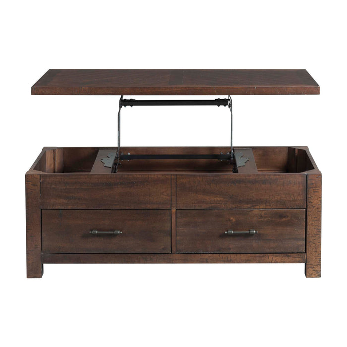 Jax - Lift Top Coffee Table - Dark Walnut - Stylish Home Furniture