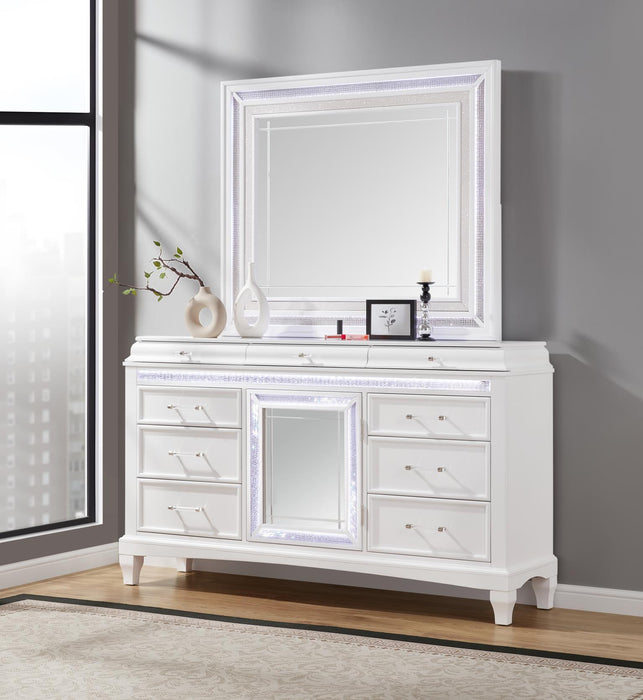 B045 - LED Dresser - White