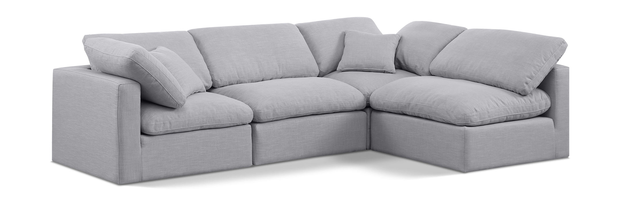 Indulge - Linen 4 Piece Modular Sectional