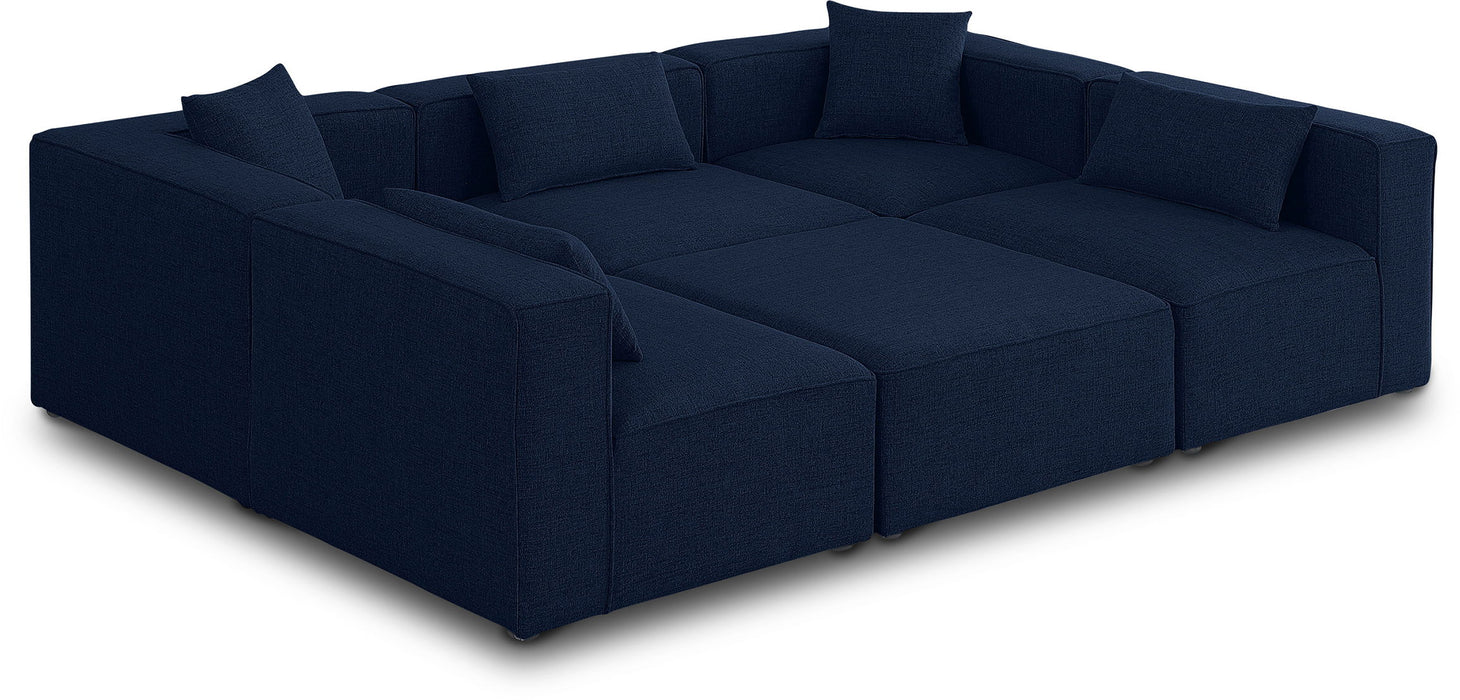 Cube - Linen 6 Piece Modular Sectional