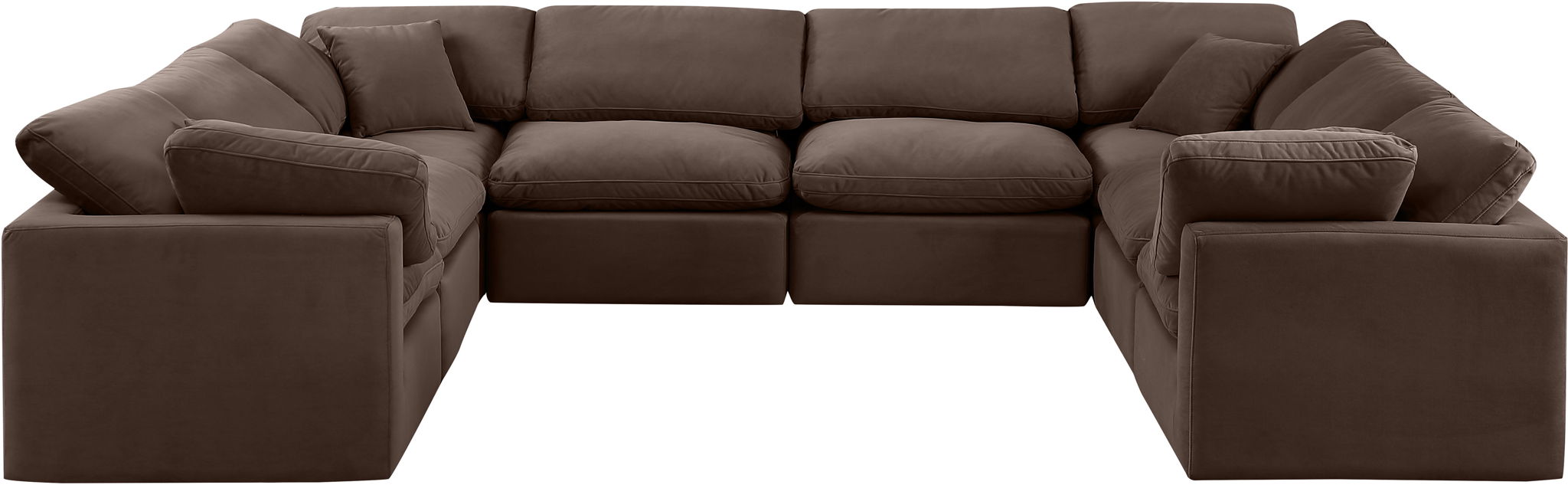 Indulge - Velvet 8 Piece Modular Sectional - Stylish Home Furniture