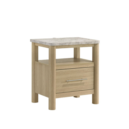 Jonas - Nightstand With USB - Natural - Stylish Home Furniture