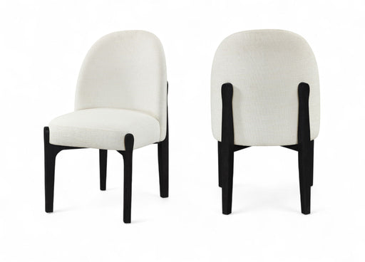 Torino - Upholstered Dining Chair With Brushed Black Base (Set of 2)