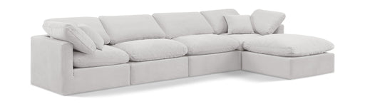 Indulge - Velvet 5 Piece Modular Sectional With Chaise