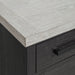 Axel - Server - Light Gray / Espresso - Stylish Home Furniture