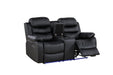 U190 - Motion Sofa - Black - Stylish Home Furniture