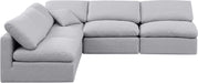 Indulge - Linen 5 Piece Modular Corner Armless Sectional - Stylish Home Furniture