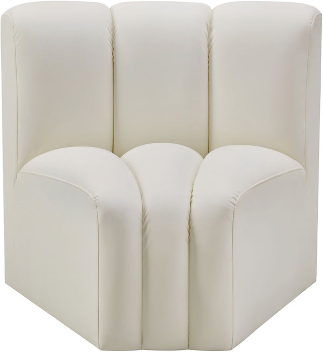 Arc - Faux Leather Curved Corner Chair