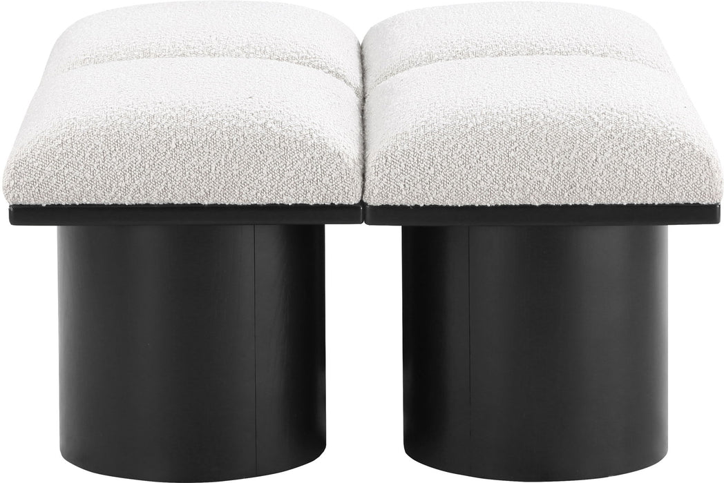 Pavilion - 4 Piece Modular Bench With Black Base