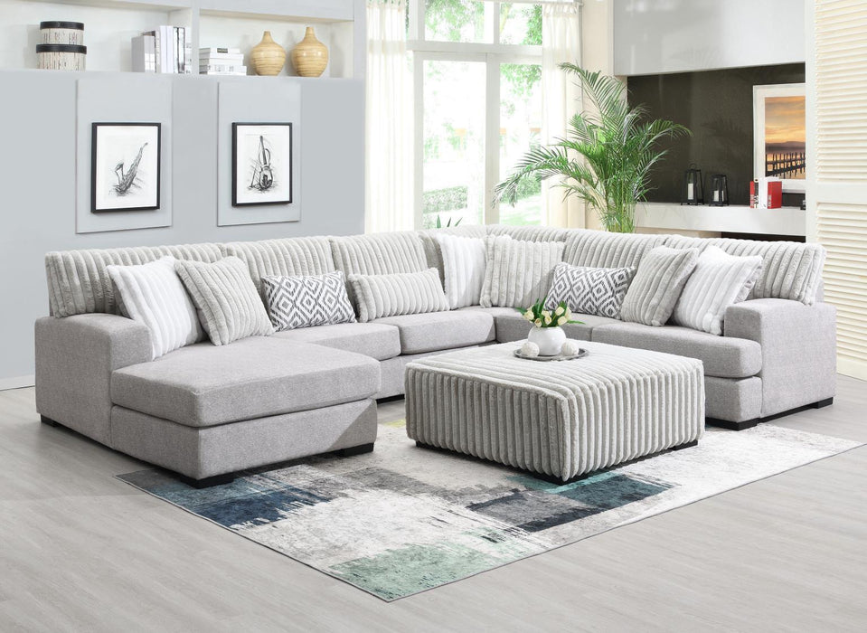 U258 - Ottoman - Light Gray