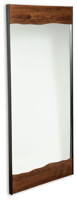 Panchali - Floor Mirror - Brown / Black - Stylish Home Furniture
