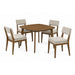 Miller - 39" Square Dining Table With 4 Side Chairs - Walnut - Stylish Home Furniture