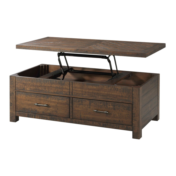 Jax - Lift Top Coffee Table - Dark Walnut - Stylish Home Furniture