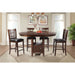 Max - Pub 5 Piece Dining Set - Walnut - Stylish Home Furniture