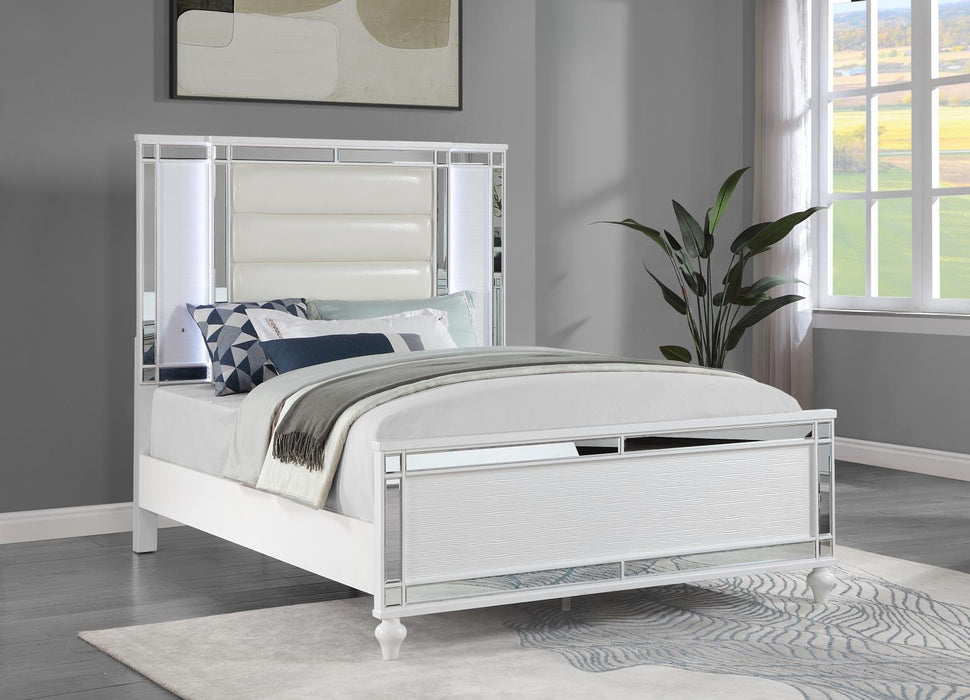 B224 - Upholstered Bed With LED Light