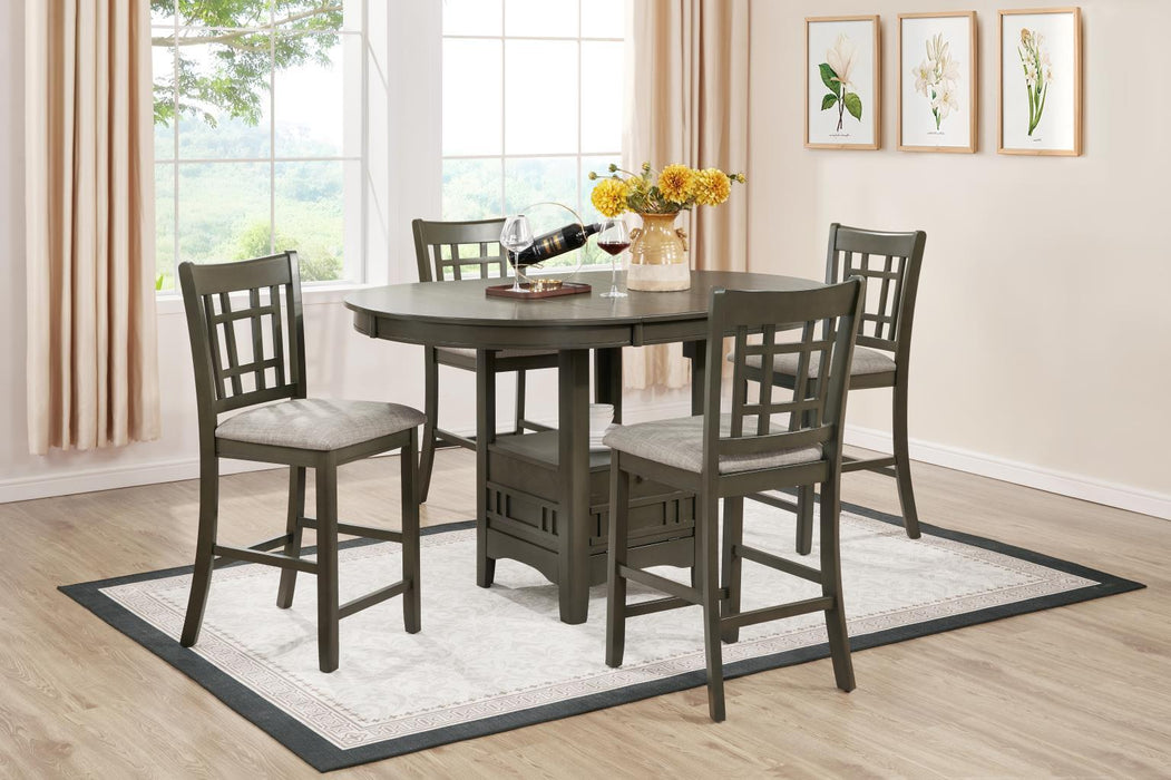 D152 - 5 Piece Dining Room Set (Dining Table & 4 Side Chairs) - Dark Brown