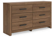 Broachmyn - Six Drawer Dresser - Stylish Home Furniture