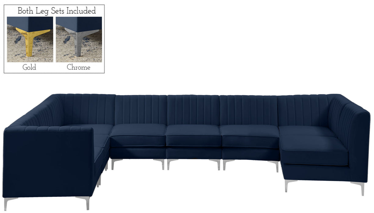 Alina - 8 Piece Velvet Modular Sectional - Stylish Home Furniture