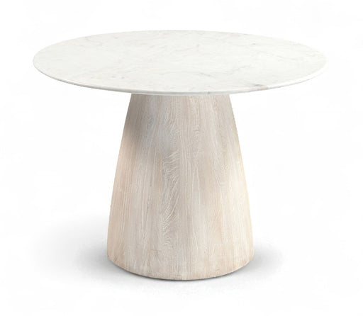 Liona - 42" Marble And Mango Wood Dining Table