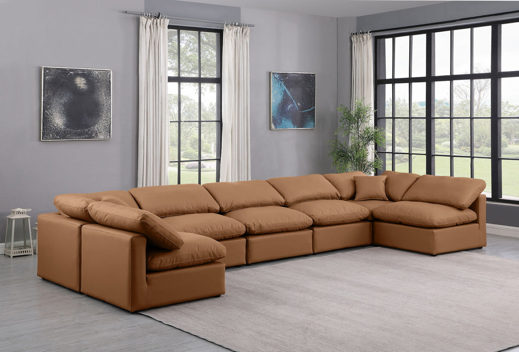 Indulge - Faux Leather 7 Piece Modular U-Shaped Sectional - Stylish Home Furniture
