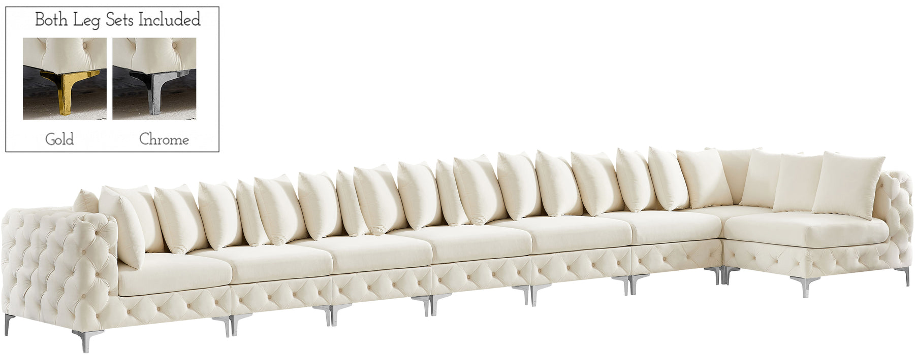 Tremblay - Modular Sectional 8 Piece - Cream - Modern & Contemporary