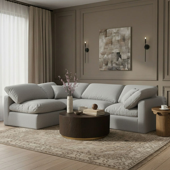 Indulge - Linen 4 Piece Modular Sectional