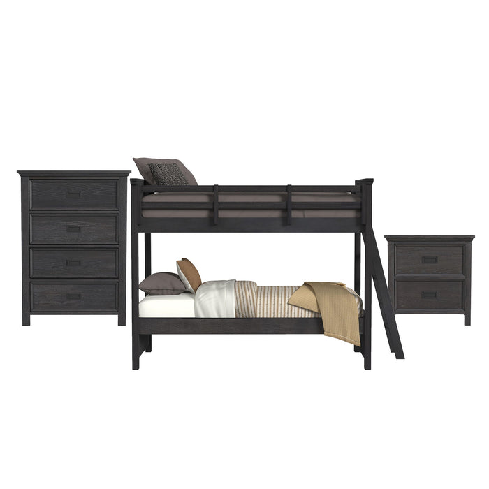 Hampton Kids - Bunk With Ladder Bedroom Set - Stylish Home Furniture