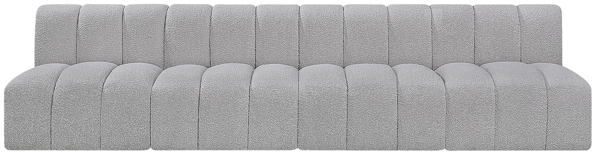 Arc - Boucle Fabric 4 Seats Modular Sofa