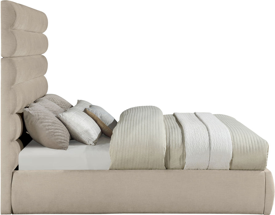 Adam - Chenille Fabric Bed With 70.5" Headboard