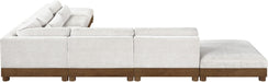 Turin - Chenille Fabric Upholstered Modular Sectional - Cream - Stylish Home Furniture