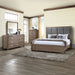 Harrisburg - 6/6 Eastern King 4 Piece Bedroom Set (Bed, Dresser, Mirror, Chest) - Dark Gray - Stylish Home Furniture