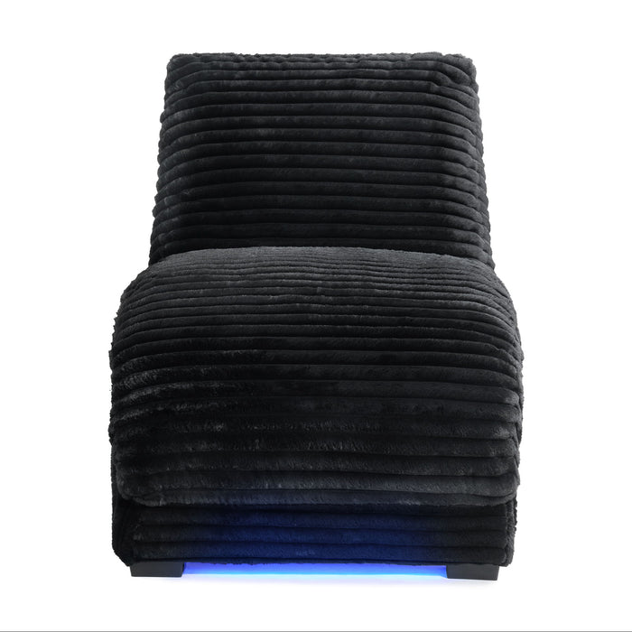 Nori - Chaise With Heat Massage, USBC, LED - Stylish Home Furniture