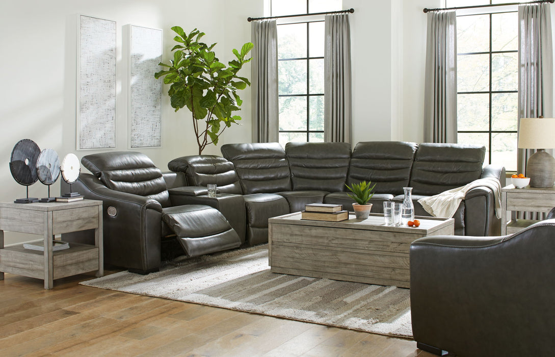 Center Line - Power Recliner Sectional - Stylish Home Furniture