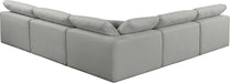 Comfy - 5 Piece Linen Modular Corner Armless Sectional - Stylish Home Furniture