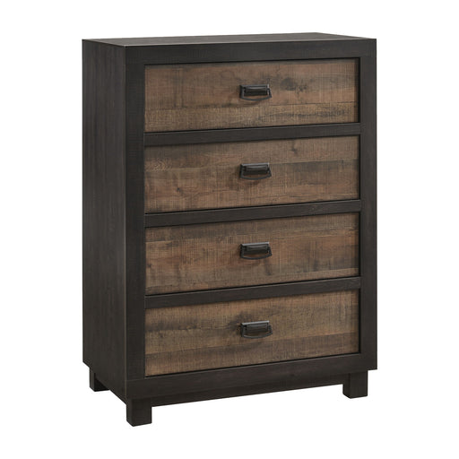 Harlington - 4-Drawer Chest - Dark Chocolate - Stylish Home Furniture