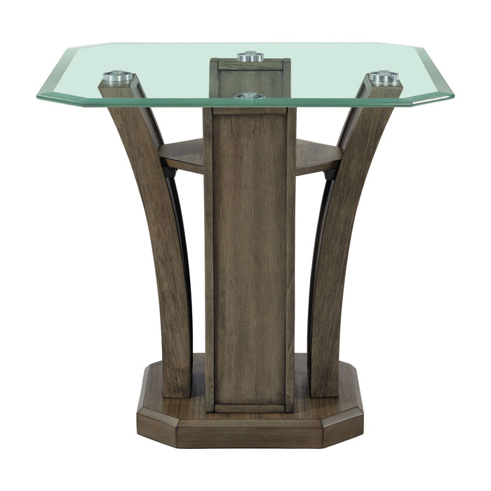 Dapper - Square End Table - Gray - Stylish Home Furniture