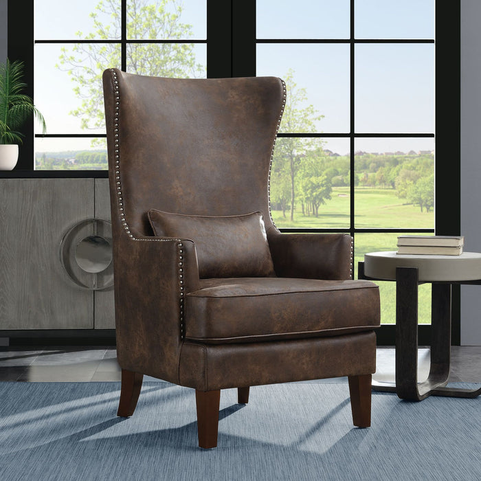 Kori - (724) Chair With Chrome Nails - Sierra Toffee - Stylish Home Furniture